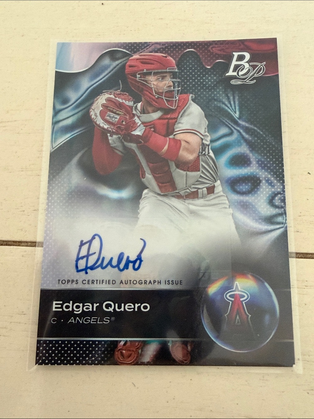 2023 Bowman Platinum Top Prospects Autograph Green Edgar Quero RC AUTO